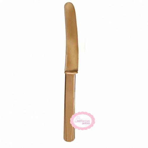 Facas Reutilizáveis Dourado